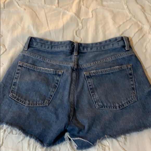 TopShop High Waisted Denim Shorts - Picture 3 of 3
